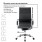 Кресло офисное Brabix "Energy EX-509", рециклированная кожа, хром, черное