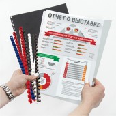 Пружины пластиковые для переплета Brauberg, комплект 100 шт., 10 мм, д/сшивания 41-55 листов, синие Пружины пластиковые для переплета Brauberg, комплект 100 шт., 10 мм, д/сшивания 41-55 листов, синие