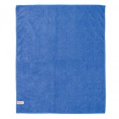 Тряпка для мытья пола Лайма "Стандарт", плотная микрофибра, 70х80 см, синяя