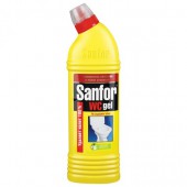 Чистящее средство 750 г, Sanfor WC gel (Санфор гель) "Лимонная свежесть", 1550