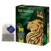 Чай Richard "Royal Green", зеленый, 100 пакетиков по 2 г, 610150 Чай Richard "Royal Green", зеленый, 100 пакетиков по 2 г, 610150
