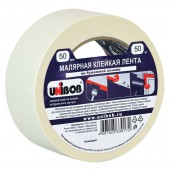 Клейкая лента малярная Unibob, 50 мм х 50м (реальная длина!), крепированная Клейкая лента малярная Unibob, 50 мм х 50м (реальная длина!), крепированная