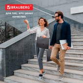 Папка-портфель пластик Brauberg Energy, А4, 256х330 мм, 6 отделений, черный Папка-портфель пластик Brauberg Energy, А4, 256х330 мм, 6 отделений, черный