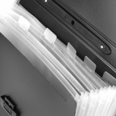 Папка-портфель пластик Brauberg Energy, А4, 256х330 мм, 6 отделений, черный Папка-портфель пластик Brauberg Energy, А4, 256х330 мм, 6 отделений, черный