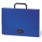 Папка-портфель пластик Brauberg Energy, А4, 256х330 мм, без отделений, синий