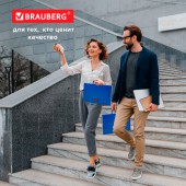 Папка-портфель пластик Brauberg Energy, А4, 256х330 мм, без отделений, синий Папка-портфель пластик Brauberg Energy, А4, 256х330 мм, без отделений, синий