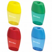Точилка Brauberg "Diamond", с контейнером, овальная, в дисплее, ассорти Точилка Brauberg "Diamond", с контейнером, овальная, в дисплее, ассорти