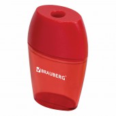 Точилка Brauberg "Diamond", с контейнером, овальная, в дисплее, ассорти Точилка Brauberg "Diamond", с контейнером, овальная, в дисплее, ассорти
