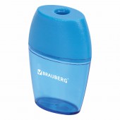 Точилка Brauberg "Diamond", с контейнером, овальная, в дисплее, ассорти Точилка Brauberg "Diamond", с контейнером, овальная, в дисплее, ассорти