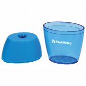 Точилка Brauberg "Diamond", с контейнером, овальная, в дисплее, ассорти Точилка Brauberg "Diamond", с контейнером, овальная, в дисплее, ассорти