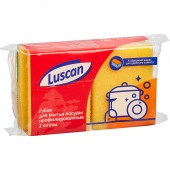 Губка д/посуды "Luscan", поролоновые, 90х70х38мм, 2шт/уп..