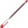Ручка шариковая неавтоматическая масляная Kores K11 красная (толщина линии 0,7 мм)