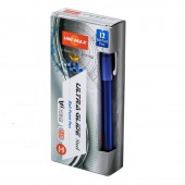 Ручка шариковая неавтоматическая масляная Unimax Ultra Glide Steel синяя (толщина линии 0.8 мм)
