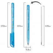 Ручка шариковая масляная Brauberg "Olive Pen Tone", корпус тонированный, узел 0,7 мм, линия 0,35мм, синяя, OBP134