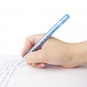 Ручка шариковая масляная Brauberg "Olive Pen Tone", корпус тонированный, узел 0,7 мм, линия 0,35мм, синяя, OBP134