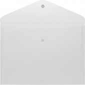 Папка-конверт на кнопке,А4 прозрачная 0.18 мм, 10 шт/уп