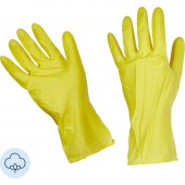 Перчатки хозяйственные латексные р-р М с хлопковым напылением Перчатки хозяйственные латексные р-р М с хлопковым напылением