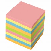 Блок для записей Brauberg проклеенный, куб 9х9х9 см, цветной