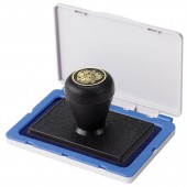 Штемпельная подушка Brauberg, 100х80 мм (рабочая поверхность 90х50 мм), синяя краска Штемпельная подушка Brauberg, 100х80 мм (рабочая поверхность 90х50 мм), синяя краска