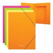 Папка-короб на резинках Erich Krause "Glance Neon" А4, 30 мм, до 300 листов, 600 мкм, ассорти, 43056 Папка-короб на резинках Erich Krause "Glance Neon" А4, 30 мм, до 300 листов, 600 мкм, ассорти, 43056