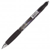 Ручка гелевая автоматическая с грипом Brauberg "Metropolis Gel",черная печать, узел 0,6 мм, линия письма 0,4
