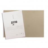 Папка-обложка без скоросшивателя Attache Дело № А4 20 мм немелованный картон до 200 листов (плотность 440 г/кв.м, 10 штук в упаковке)