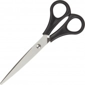 Ножницы 160 мм,  Attache Economy  с пластиковыми симметричными ручками черного цвета