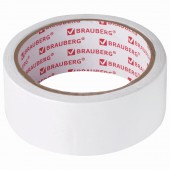 Клейкая двусторонняя лента 38 мм х 10 м, Бумажна основа, Brauberg Клейкая двусторонняя лента 38 мм х 10 м, Бумажна основа, Brauberg