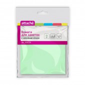 Стикеры Attache 76x76 мм пастельные салатовые (1 блок, 50 листов) Стикеры Attache 76x76 мм пастельные салатовые (1 блок, 50 листов)