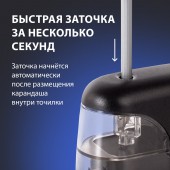Точилка электрическая Brauberg  "Black Jack", питание от 4 батареек АА, дополнительное сменное лезвие Точилка электрическая Brauberg  "Black Jack", питание от 4 батареек АА, дополнительное сменное лезвие