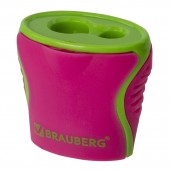 Точилка Brauberg "Mix Dual", 2 отверстия для карандашей (в том числе утолщенных), с контейнером Точилка Brauberg "Mix Dual", 2 отверстия для карандашей (в том числе утолщенных), с контейнером