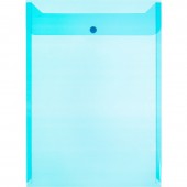 Папка-конверт на кнопке, Attache A4 синяя 0.18 мм (10 штук в упаковке)