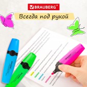 Набор текстовыделителей Brauberg 4 шт., ассорти , "Delta", линия 1-5 мм Набор текстовыделителей Brauberg 4 шт., ассорти , "Delta", линия 1-5 мм