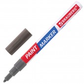 Маркер-краска лак Extra (paint marker) 2 мм, серебрянный нитро-основа, Brauberg