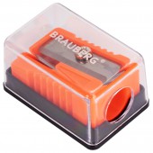 Точилка Brauberg "Assistant Mini", с контейнером, пластиковая, корпус ассорти Точилка Brauberg "Assistant Mini", с контейнером, пластиковая, корпус ассорти