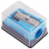 Точилка Brauberg "Assistant Mini", с контейнером, пластиковая, корпус ассорти Точилка Brauberg "Assistant Mini", с контейнером, пластиковая, корпус ассорти