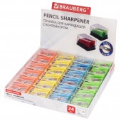 Точилка Brauberg "Assistant Mini", с контейнером, пластиковая, корпус ассорти Точилка Brauberg "Assistant Mini", с контейнером, пластиковая, корпус ассорти