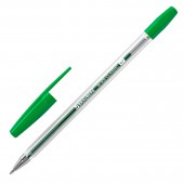 Ручка шариковая Brauberg "M-500 Classic", зеленая корпус прозрачный, узел 0,7 мм, линия письма 0,35