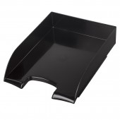 Лоток горизонтальный для бумаг Brauberg "Office style", 320х245х65 мм, черный