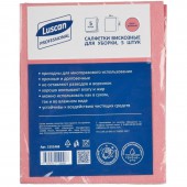 Салфетки хозяйственные Luscan Professional вискоза 38х30 см 90 г/кв.м розовые 5 штук в упаковке
