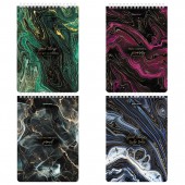 Блокнот А5 80л спираль Brauberg Marble 146*206мм, 80 л., гребень, картон, жесткая подложка Блокнот А5 80л спираль Brauberg Marble 146*206мм, 80 л., гребень, картон, жесткая подложка